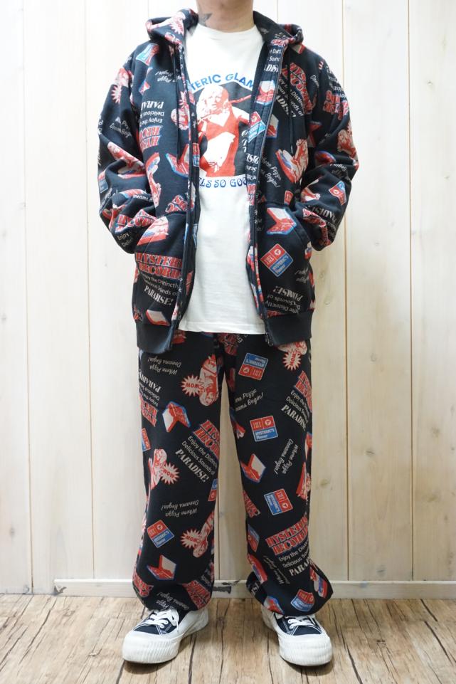 【上下セット】HYSTERIC GLAMOUR パーカー&スウェットパンツ レア】HYSTERIC GLAMOUR スウェット セットアップ 七分丈 上下セット
