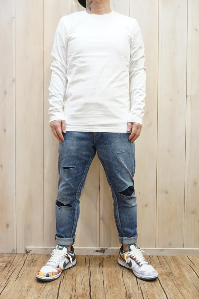 ジュンハシモト セリブクルーネックロングスリーブTシャツ ジュンハシモト セリブクルーネックロングスリーブTシャツ