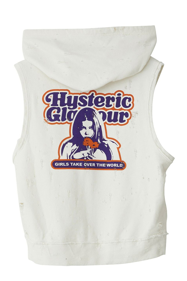 HISTERIC GLAMOUR ANGELBEAR フードベストFREEサイズ HISTERIC GLAMOUR ANGELBEAR フードベストFREEサイズ HYSTERIC