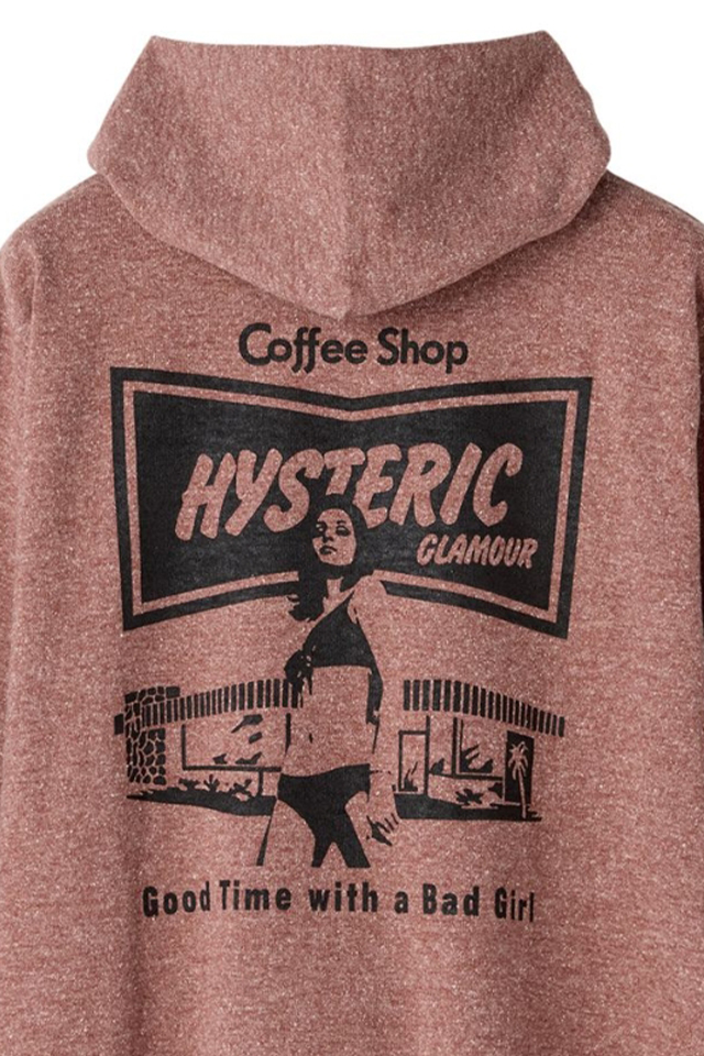 希少 HYSTERIC GLAMOUR レッド COFFEE SHOP パーカー HYSTERIC GLAMOUR ヒステリックグラマー / HYSTERIC GLAMOUR
