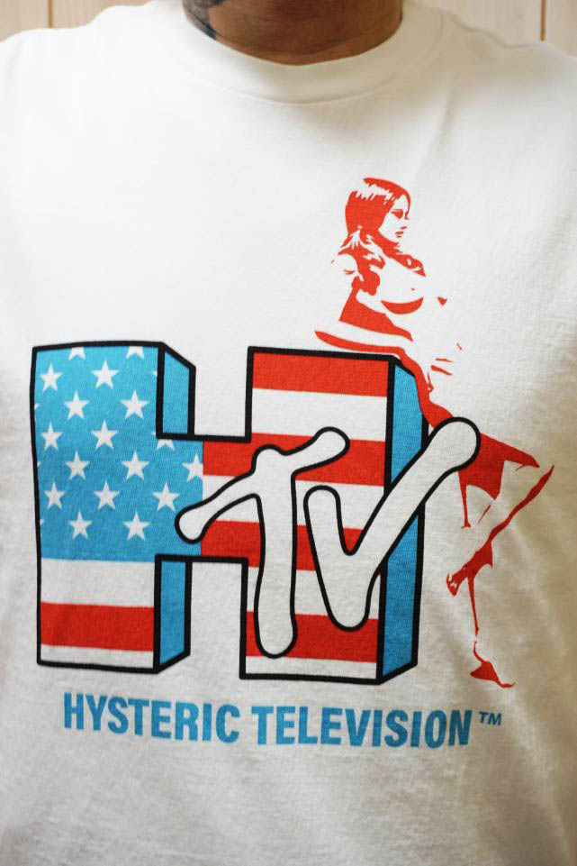 【ヒステリックグラマー】HYSTERIC TELEVISION Tシャツ/国内発送 HYSTERIC TELEVISION Tシャツ|HYSTERIC GLAMOUR MEN | HYSTERIC