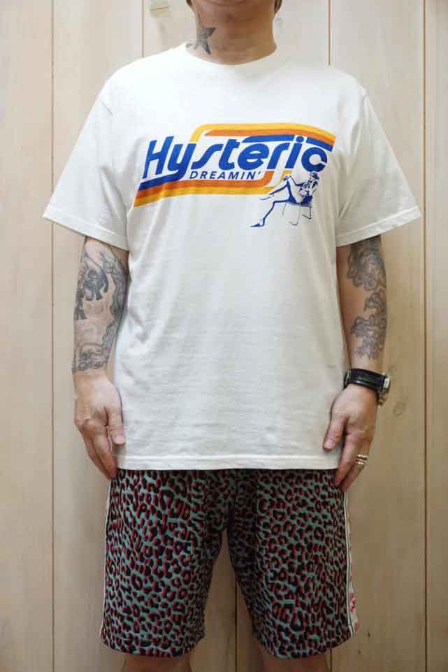 [HYSTERIC GLAMOUR]HYSTERIC DREAMIN Tシャツ/WHITE  在庫確認 HYSTERIC DREAMIN Tシャツ|HYSTERIC GLAMOUR MEN | HYSTERIC