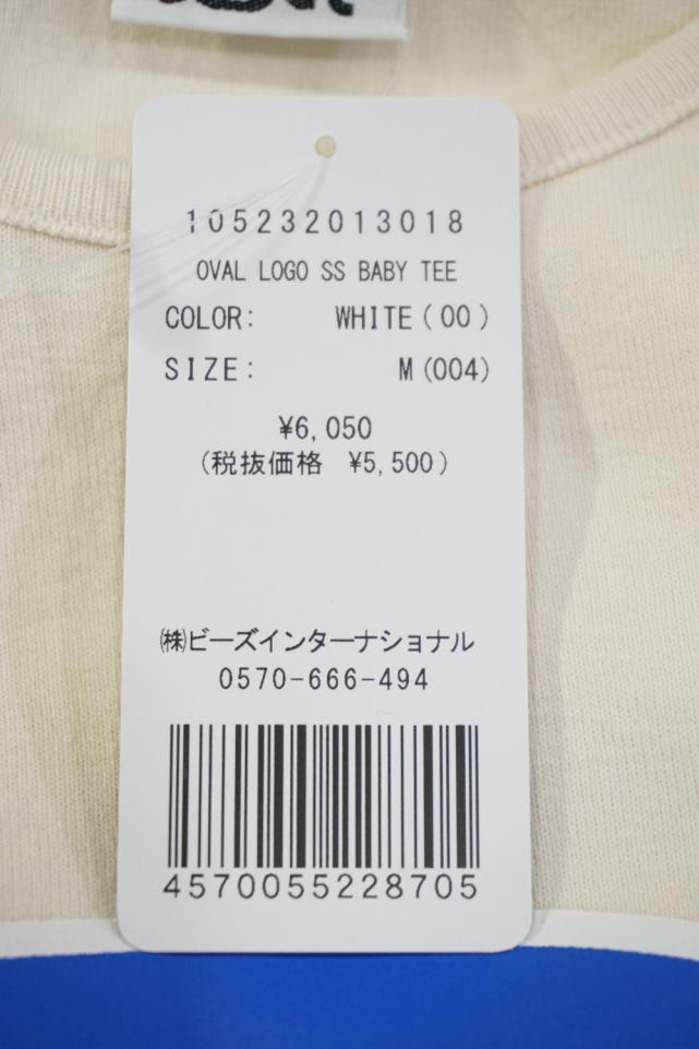 X-girl エックスガール 105232013018 OVAL LOGO S/S BABY TEE X-girl Tシャツ WHITE 正規通販  レディース