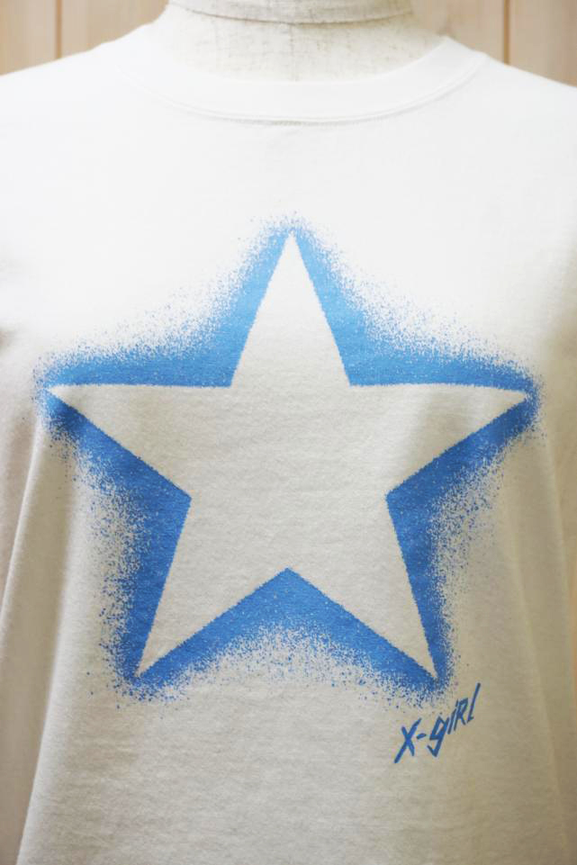 売れ筋商品|||X-girl エックスガール 105252011018 SPRAY STAR S/S BABY TEE ベビーTシャツ CHACOAL 正規通販 X-girl エックスガール 105252011018 SPRAY STAR S/S BABY TEE
