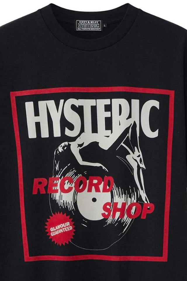 国内配送★HYSTERIC GLAMOUR★RECORD SHOP Tシャツ RECORD SHOP Tシャツ|HYSTERIC GLAMOUR MEN | HYSTERIC GLAMOUR