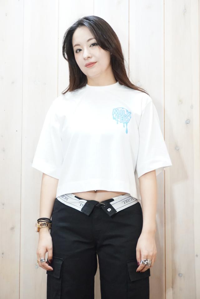 ☆ミルクフェド☆超美品☆完売バックテープロゴポケットTシャツ