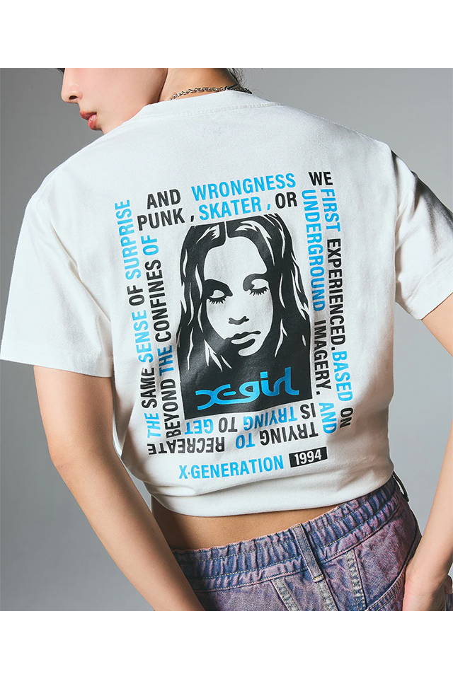 売れ筋商品|||X-girl エックスガール 105253011013 MESSAGE BOX FRAMED FACE S/S TEE Tシャツ BLACK 正規 X-girl エックスガール MESSAGE BOX FRAMED FACE S/S TEE