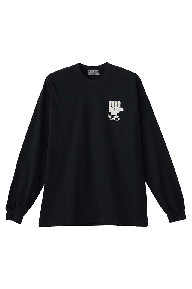 美品　ヒステリックグラマー　ペンタグラム　ゴシック　サーマルT　ブラック 黒 HYSTERIC GLAMOUR HYSTERIC GLAMOUR