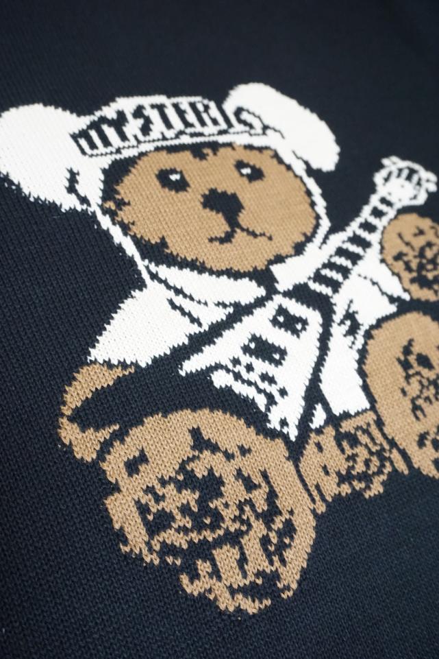 ヒステリック hysterics TEDDYジャカードセーター 02233NS06 ブラック サイズ：L HYSTERIC GLAMOUR（ヒステリックグラマー）の「HYSTERIC TEDDYジャ