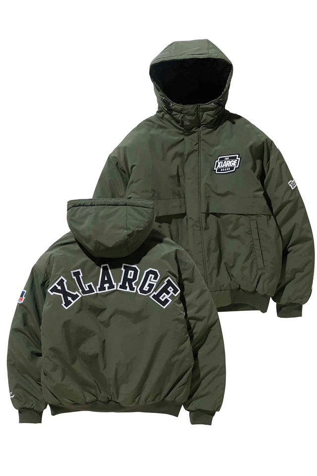 XLARGE エクストララージ　NYLON PUFFER JACKET オリーブ