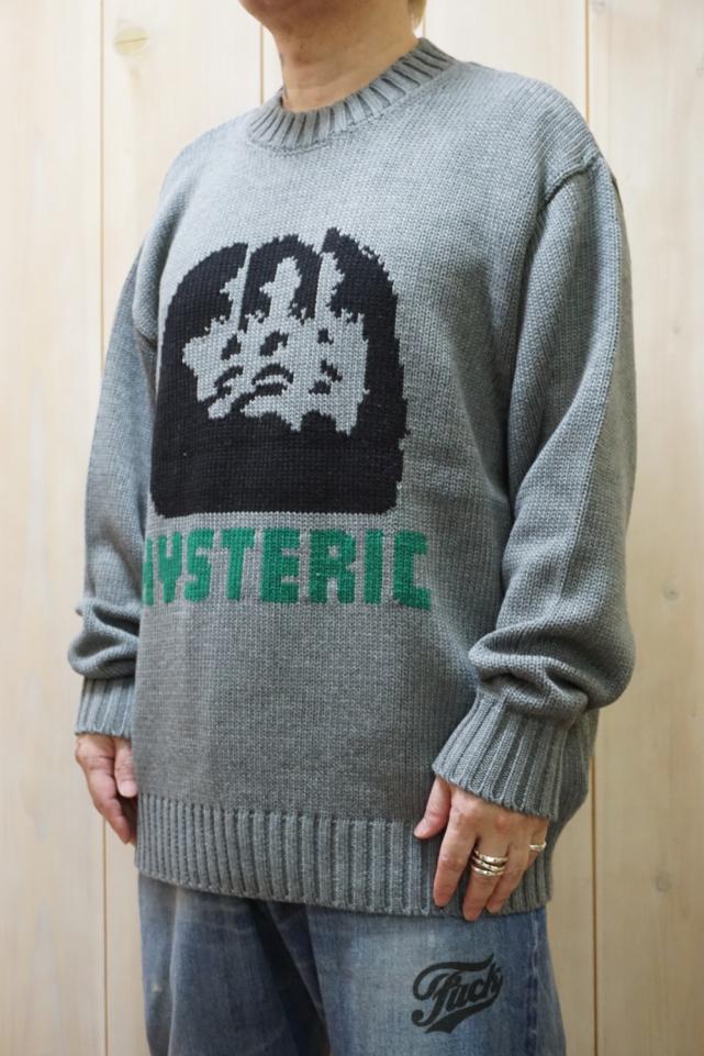 HYSTERIC GLAMOUR ヒステリックグラマー デニム　切替　ニット STYLING | HYSTERIC GLAMOUR ONLINE STORE ヒステリックグラマー