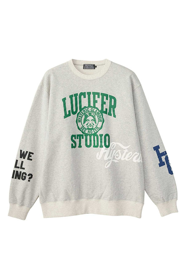 【即完売モデル】ヒステリックグラマー☆ヒスガールロゴ入り薄手スウェット/2603 HYSTERIC GLAMOUR ヒステリックグラマー / HYSTERIC GLAMOUR