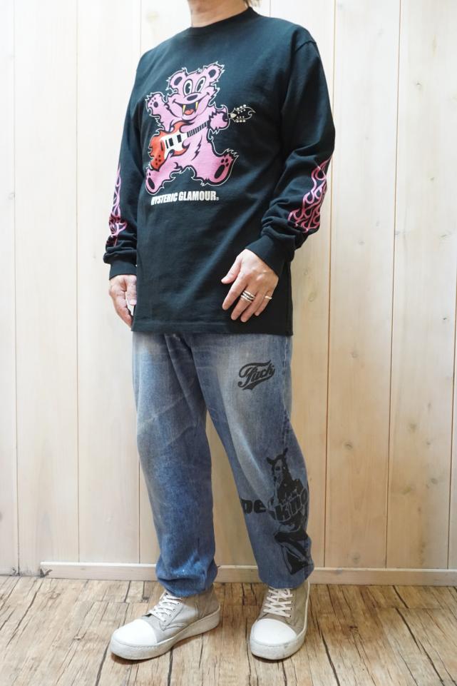 【激レア・希少】ヒステリックグラマー ヒスベア柄レース 異素材ドッキング F HYSTERIC GLAMOUR ヒステリックグラマー 正規取扱店 / HYSTERIC
