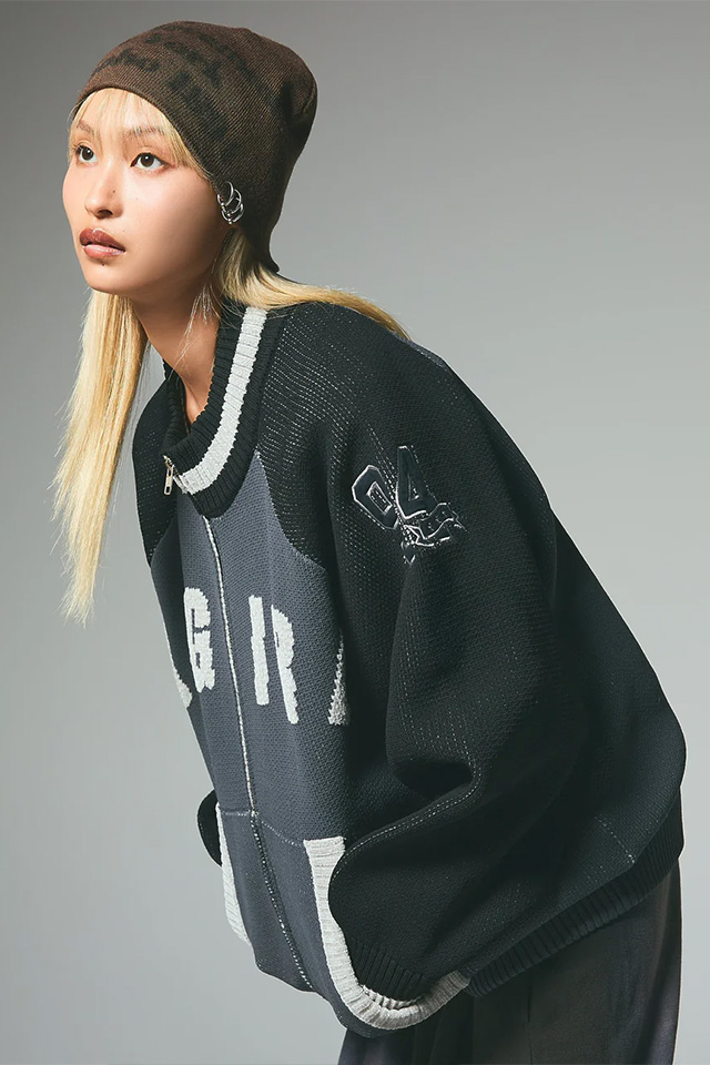 X-girl ニットジャケット X-girl エックスガール / X-girl エックスガール 105254015010 STADIUM