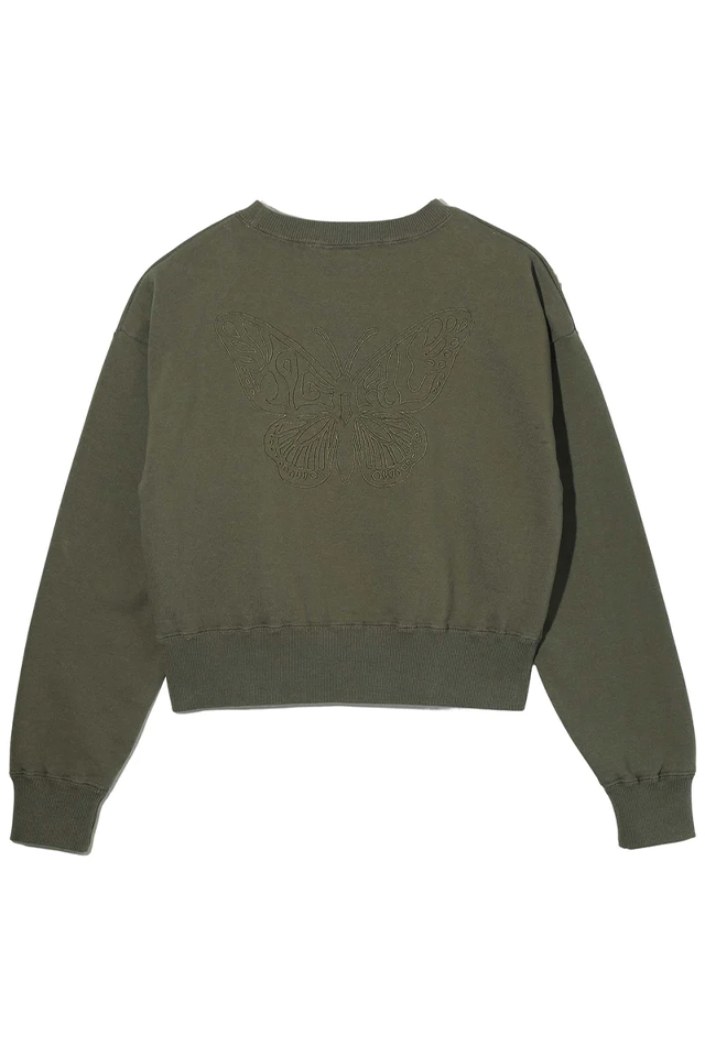 売れ筋商品|||X-girl エックスガール 105234012012 BUTTERFLY EMBROIDERY COMPACT SWEAT TOP 売れ筋商品|||X-girl X-girl エックスガール / X-girl エックスガール 105234012012