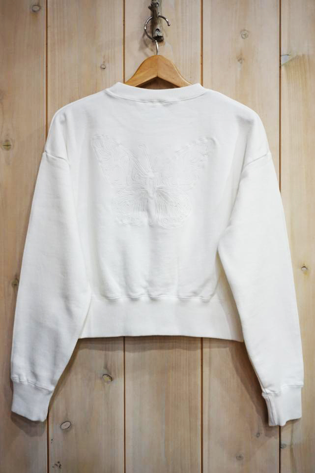 売れ筋商品|||X-girl エックスガール 105234012012 BUTTERFLY EMBROIDERY COMPACT SWEAT TOP 売れ筋商品|||X-girl X-girl エックスガール / X-girl エックスガール 105234012012
