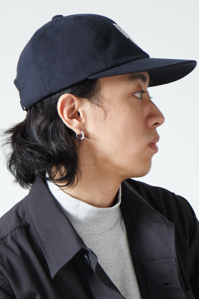 Cotton Flannel Round Brim Cap / コットンフランネルラウンドバイザー