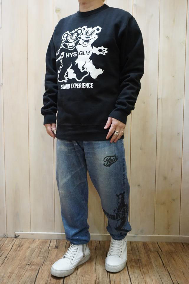 美品 2022 ヒステリックグラマー スカル 総柄 オールインワン 黒 ブラック HYSTERIC GLAMOUR ヒステリックグラマー / HYSTERIC GLAMOUR