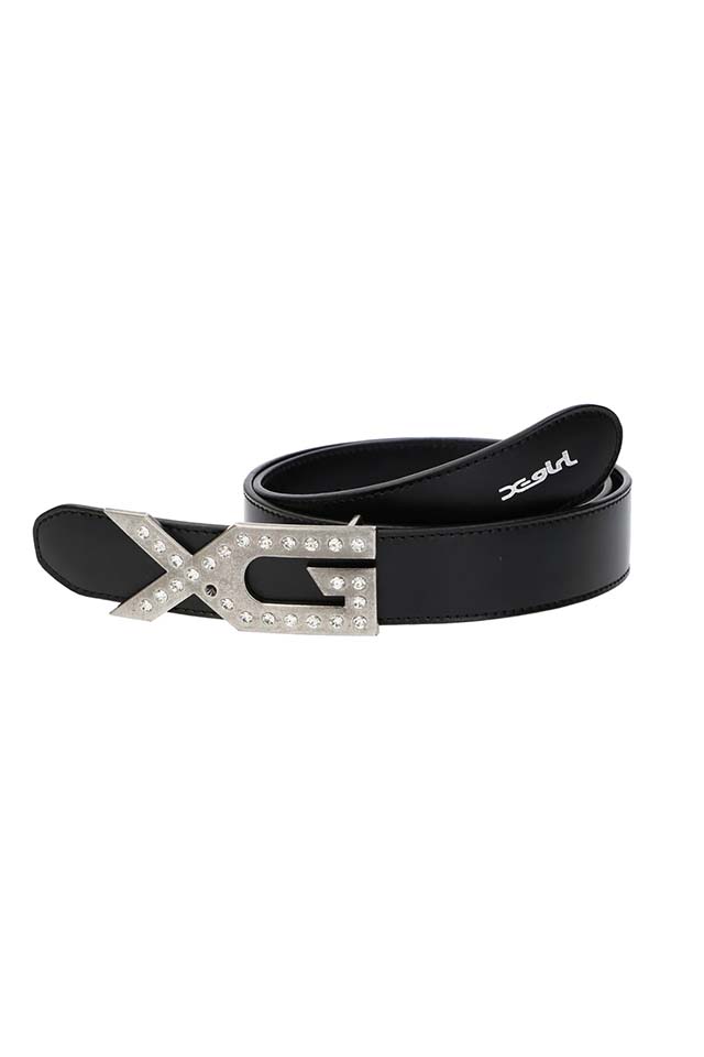 ★定価17850円★タグ付新品   レディース ベルト X-girl（エックスガール） ベルト STUDDED LOGO BELT レディース