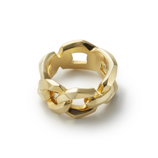 GARNI(ガルニ) Curb Chain Ring - S(カーブチェーンリングS) GOLD