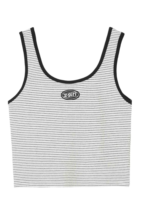 X-girl エックスガール 105232013024 OVAL LOGO TANK TOP X-girl タンクトップ MULTI 正規通販 レディース