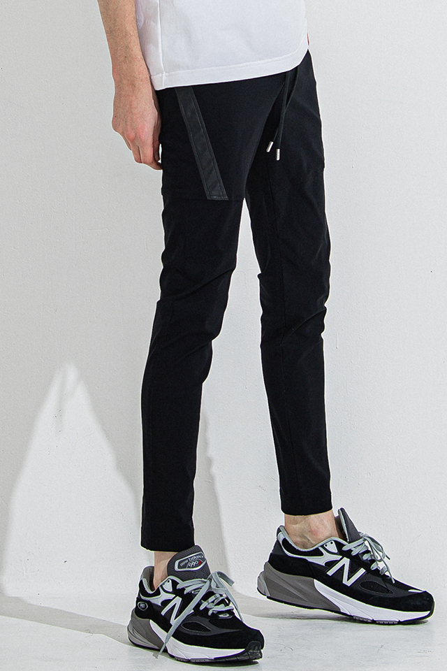 RESOUND CLOTHING  リサウンドクロージング RC36-ST-026 TYLER NYLON PANTS タイラーナイロンパンツ BLACK 正規通販 メンズ