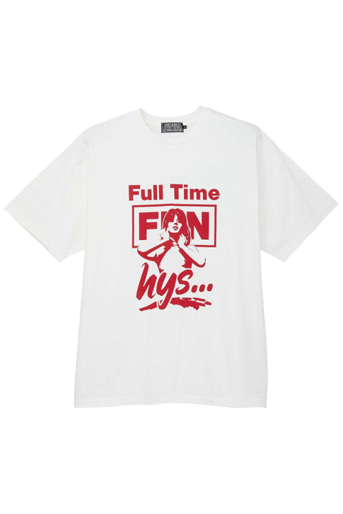 HYSTERIC GLAMOUR ヒステリックグラマー 02241CT07 FULL TIME FUN Tシャツ WHITE 正規通販 メンズ
