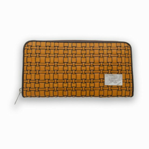 GARNI ガルニ GL22004 Weave Zip Long Wallet - YELLOW 財布 正規通販 メンズ レディース