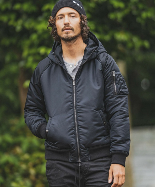felkod フィルコッド F21W020 High Neck Hooded MA-1 Type Jacket ジャケット 正規通販 メンズ