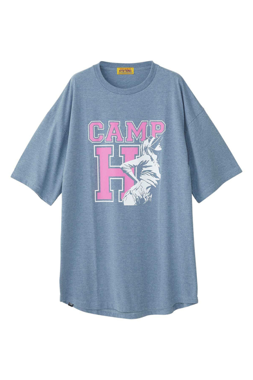 HYSTERIC GLAMOUR ヒステリックグラマー 01261CO05 CAMP H ワンピース BLUE 正規通販 レディース