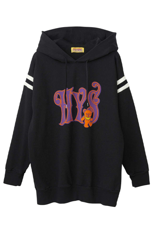 HYSTERIC GLAMOUR ヒステリックグラマー 01231CO02 HYS BEAR ワンピース BLACK 正規通販 レディース メンズ