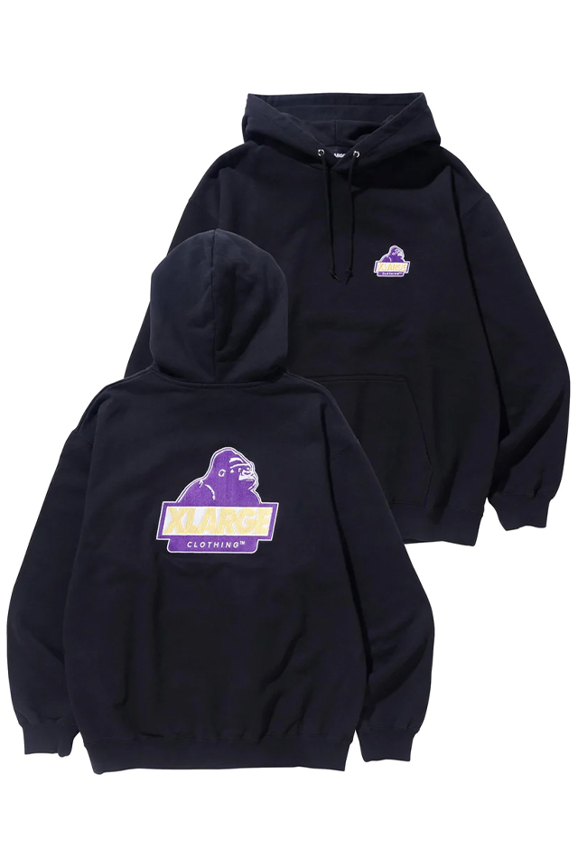 XLARGE エクストララージ 101231012012 SLANTED OG PULLOVER HOODED SWEAT XLARGE パーカー BLACK 正規通販 メンズ レディース