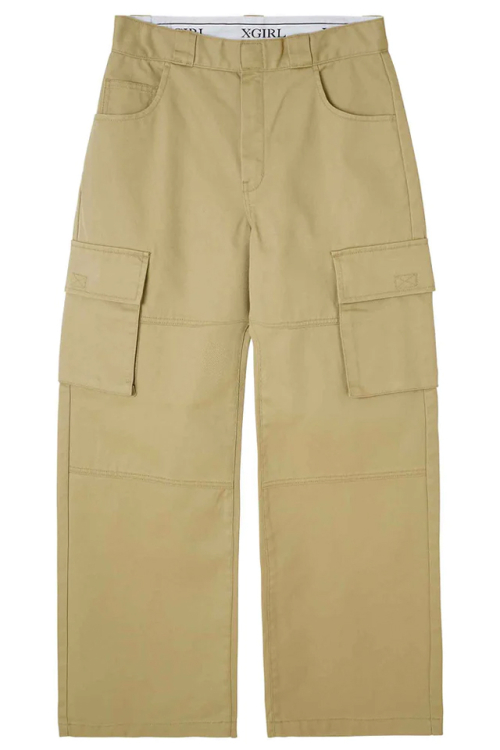 X-girl エックスガール 105232031016 WIDE LEG CHINO PANTS X-girl チノパンツ BEIGE 正規通販 レディース