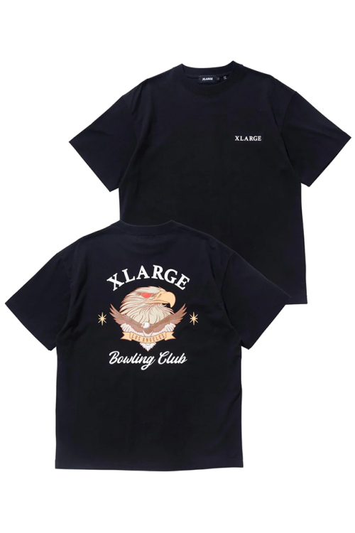 XLARGE エクストララージ 101232011038 BOWLING CLUB S/S TEE XLARGE Tシャツ BLACK 正規通販 メンズ レディース