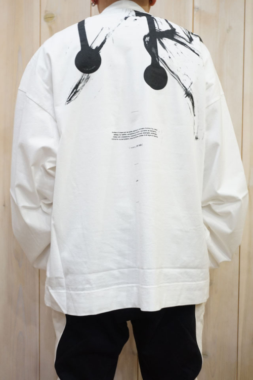 JULIUS 807CPM1 LS T-SHIRT ロングスリーブTシャツ OFF WHITE 正規通販 メンズ
