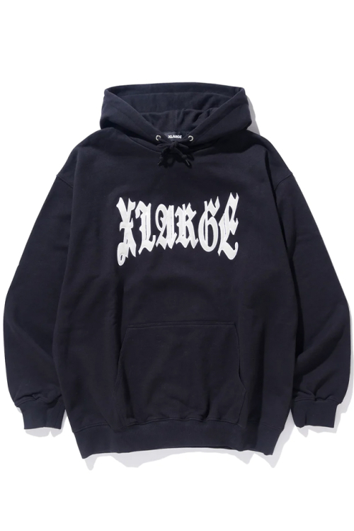 XLARGE エクストララージ 101223012028 ARC LOGO PULLOVER HOODED SWEAT XLARGE パーカー BLACK 正規通販 メンズ レディース