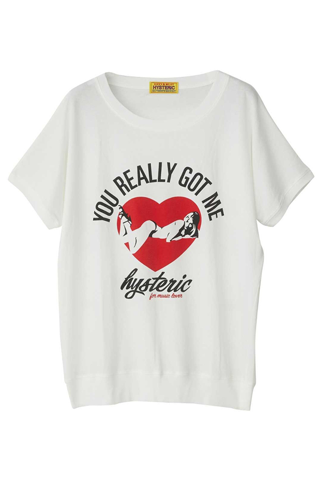 HYSTERIC GLAMOUR ヒステリックグラマー 01251CT18 MUSIC LOVER Tシャツ WHITE 正規通販 レディース
