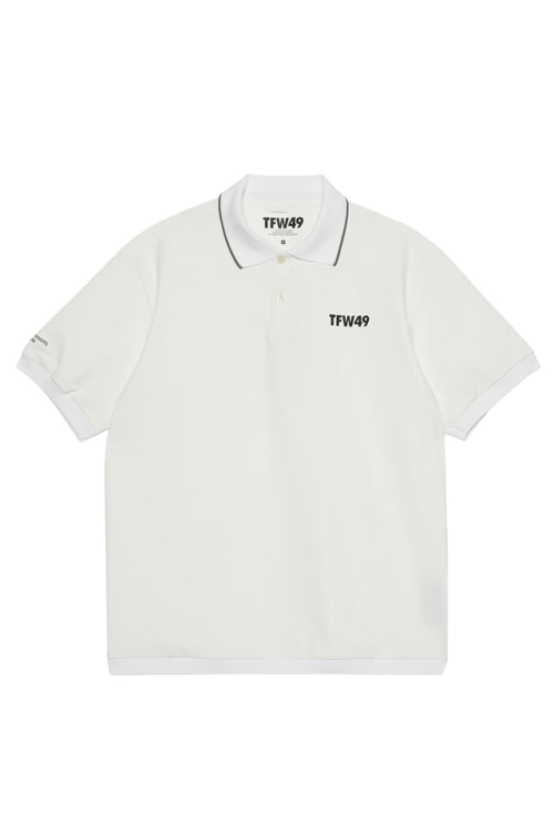 TFW49 ティーエフダブリューフォーティーナイン T102610013 SIGNATURE SS REGULAR POLO ポロシャツ WHITE 正規通販 ゴルフ メンズ