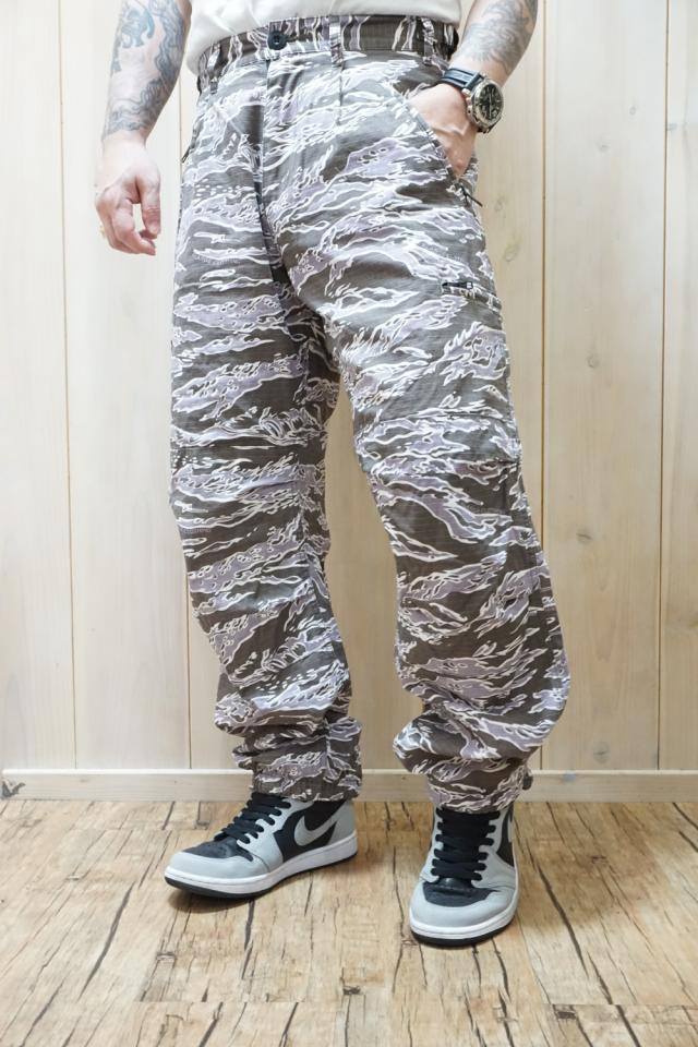 XLARGE エクストララージ 101222031008 RIPSTOP TIGER CAMO PANTS タイガーカモパンツ GRAY 正規通販 メンズ レディース