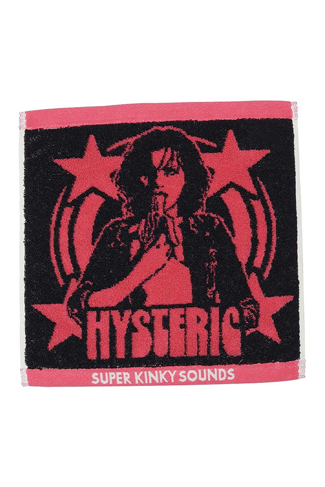 HYSTERIC GLAMOUR ヒステリックグラマー 02261QC02 WOMAN BANANA タオルハンカチ PINK 正規通販 メンズ レディース