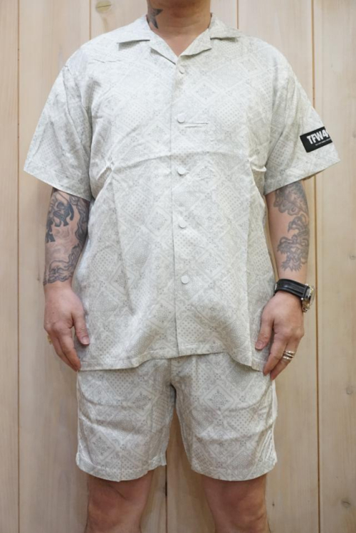 TFW49 ティーエフダブリューフォーティーナイン T062310002 TFW49 × REYN SPOONER BANDANA SHIRTS レインスプーナーコラボシャツ WHITE 正規通販 メンズ ゴルフ