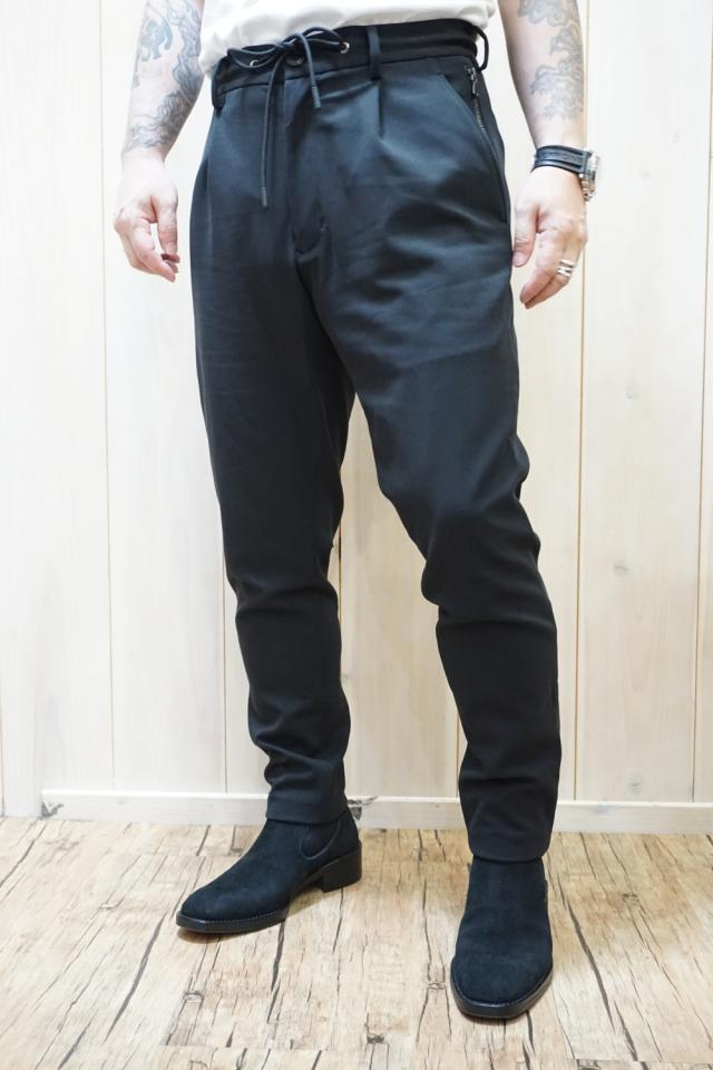 junhashimoto ジュンハシモト 1072220053 EASY TUCK PANTS イージータックパンツ BLACK 正規通販 メンズ