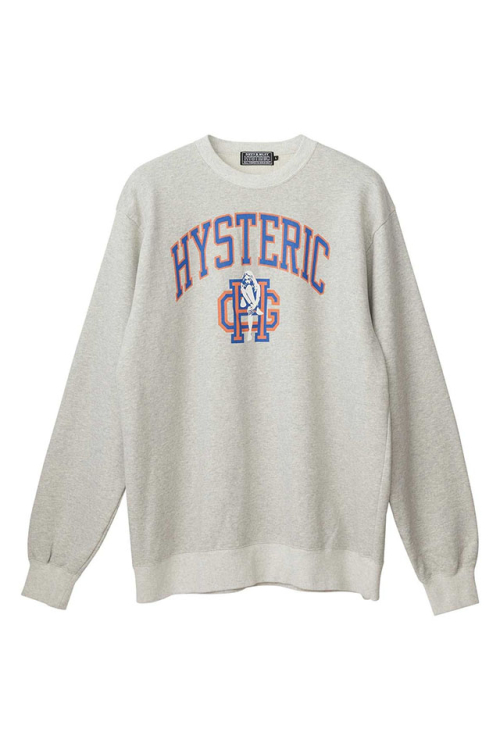 HYSTERIC GLAMOUR ヒステリックグラマー 02263CS02 BAD GIRL CLUB スウェット TOP GRAY 正規通販 メンズ