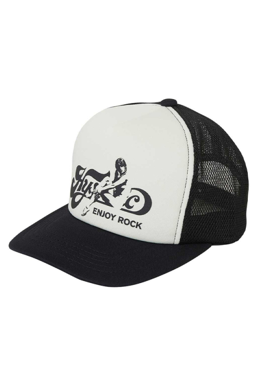 HYSTERIC GLAMOUR ヒステリックグラマー 02261QH03 ENJOY ROCK メッシュキャップ BLACK 正規通販 メンズ レディース