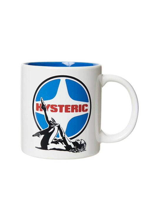 HYSTERIC GLAMOUR ヒステリックグラマー 01253QG05 LEISURE WOMAN マグカップ WHITE 正規通販 レディース メンズ
