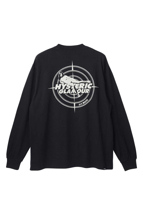 HYSTERIC GLAMOUR ヒステリックグラマー 02263CL03 SI-FI MUSIK 2 Tシャツ BLACK 正規通販 メンズ