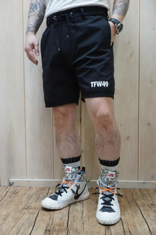 メンズ TFW49 ティーエフダブリューフォーティーナイン T072210020 NYLON SHORT PANTS ナイロンショートパンツ BLACK 正規通販 ゴルフ