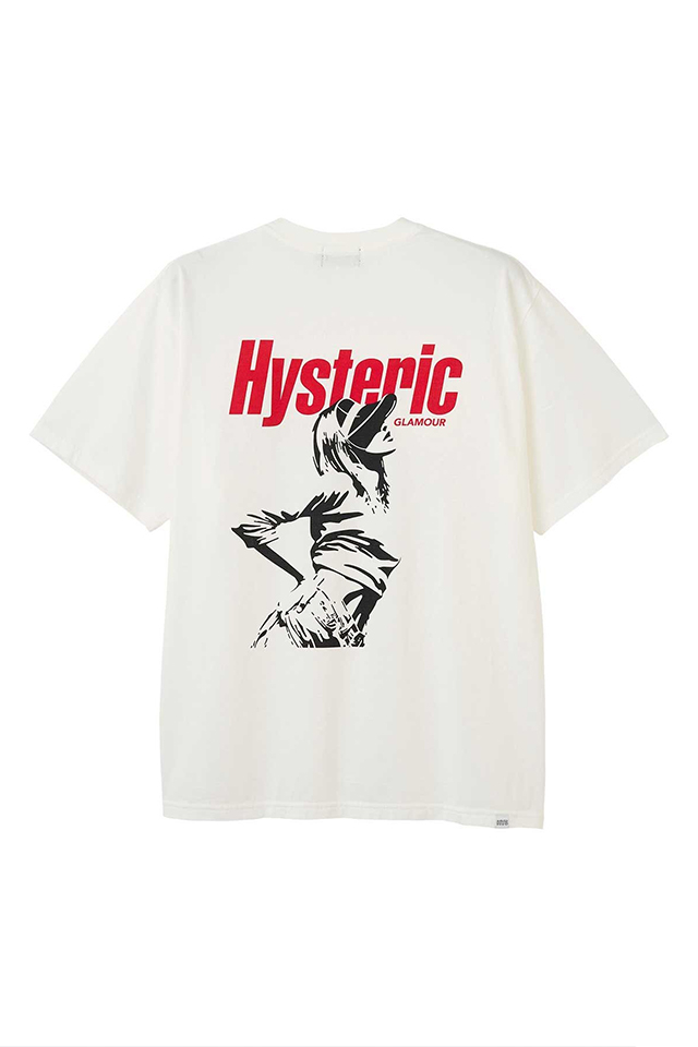 HYSTERIC GLAMOUR ヒステリックグラマー 02261CT18 HYSTERIC SUN GIRL Tシャツ WHITE 正規通販 メンズ