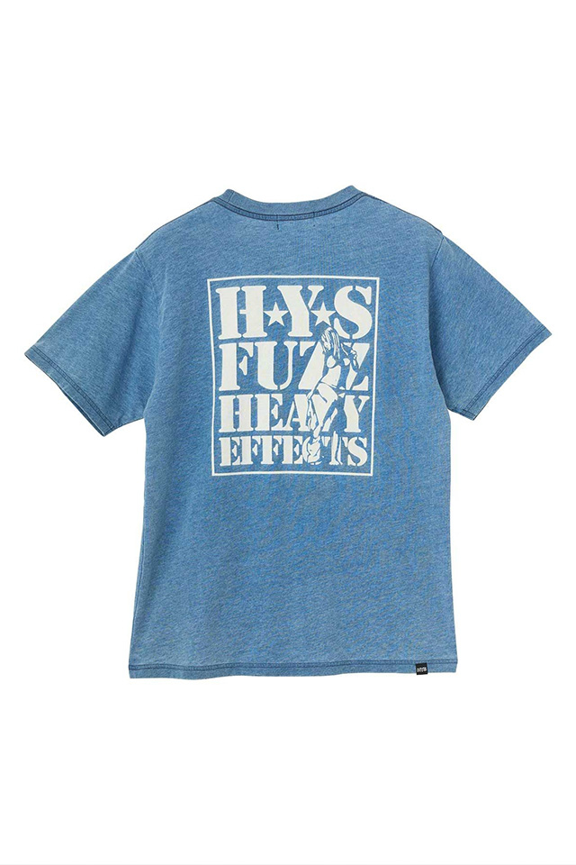 HYSTERIC GLAMOUR ヒステリックグラマー 02261CT08 FUZZ MASTER Tシャツ DARK INDIGO BLUE 正規通販 メンズ