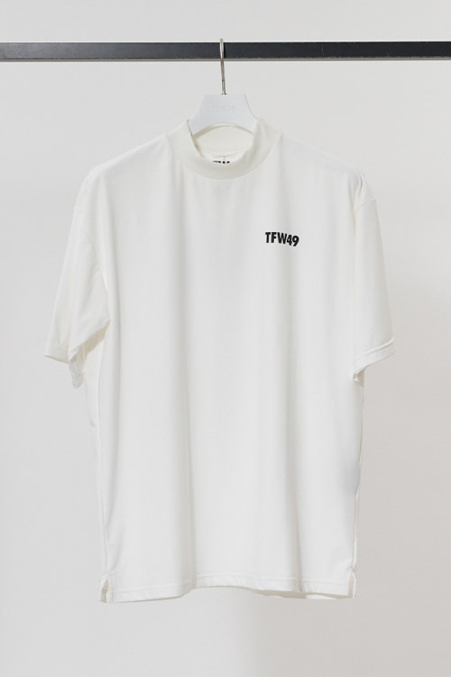 TFW49 ティーエフダブリューフォーティーナイン T102510027 HALF MOCKNECK TSHIRT ハーフモックネックTシャツ WHITE 正規通販 ゴルフ メンズ 2025年4月30日入荷予定